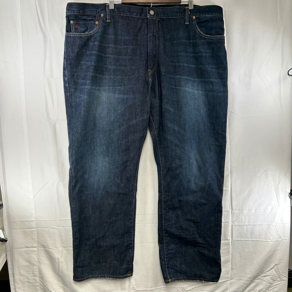 Polo Ralph Lauren Jeans Mens 48B x 32 Dark Indigo Straight Leg Denim